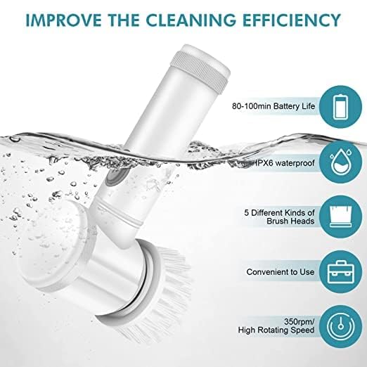 5 in 1 Rechargeable Electric Cleaning Brush