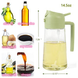 Dual-Function Kitchen Essentials Combo: 500ml Portable Oil Sprayer & Fresh Juice Blender