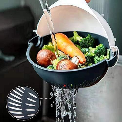 9 in 1 Multifunction Plastic Magic Rotate Vegetable Cutter