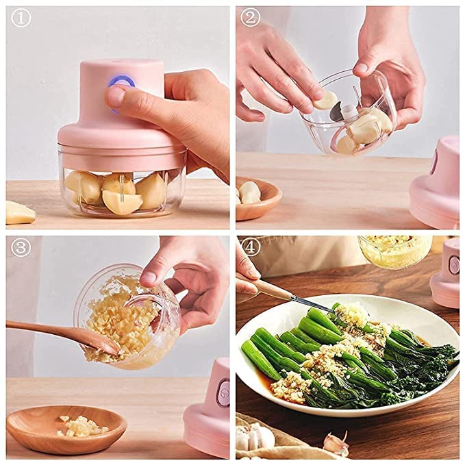 USB Rechargeable Mini Chopper Slicer