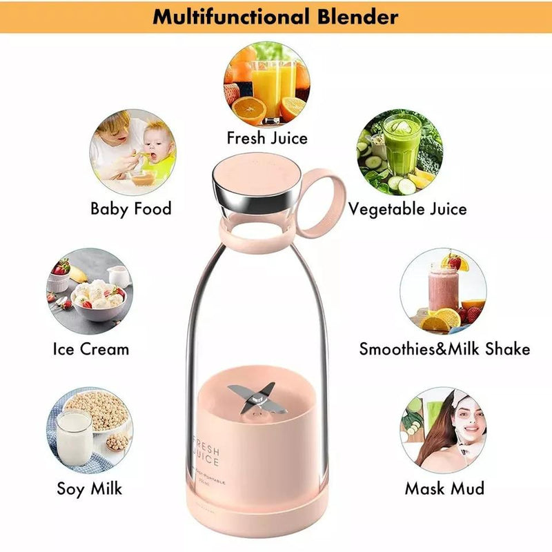 Dual-Function Kitchen Essentials Combo: 500ml Portable Oil Sprayer & Fresh Juice Blender