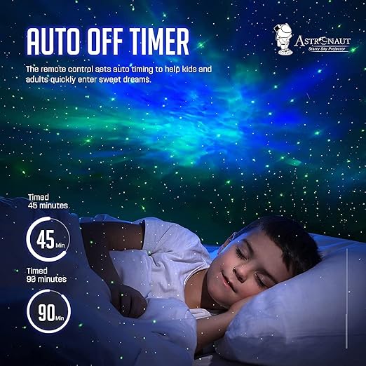 Astronaut Galaxy Projector - 360 Magnetic Head Rotation, Remote Control