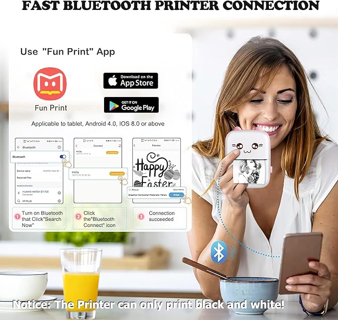 Inkless Bluetooth Pocket Printer