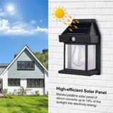 Solar Wall Lights Outdoor Motion Sensor LED Sconce (Pack of 1)