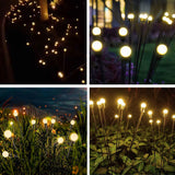 8 LED Solar Garden Light - Wind Swaying Outdoor Decor