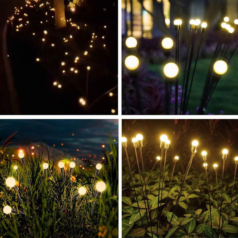 8 LED Solar Garden Light - Wind Swaying Outdoor Decor