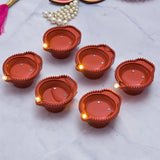 Water Sensor LED Diyas - Eco-Friendly, Battery Operated (Pack of 12)