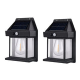 Solar Wall Lights Outdoor Motion Sensor LED Sconce (Pack of 1)