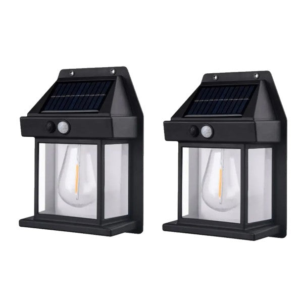 Solar Wall Lights Outdoor Motion Sensor LED Sconce (Pack of 1)